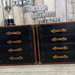 Tailored Luxury Leather Nightstands Vanities Bedroom Furniture - thumbnail 2