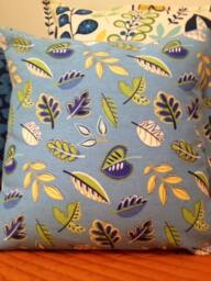 Blue Loose Leaf Decorative Pillow Cover 16 X Inch With Gorgeous Home Decor Fabric Daybreak - thumbnail 2