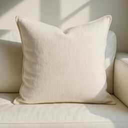 Extra Large 60 X cm Cushions Square Living Room Scatter Decorative Cushion Minimalist Plain White - thumbnail 2