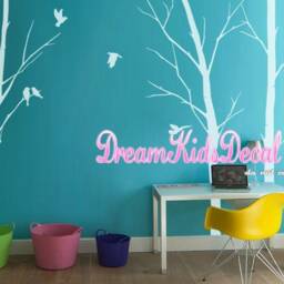 Nursery Wall Decals-Forest Trees With Birds - thumbnail 3