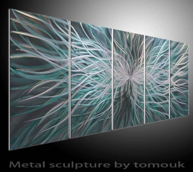Abstract Metal Wall Sculpture, Modern Art Painting - image 1