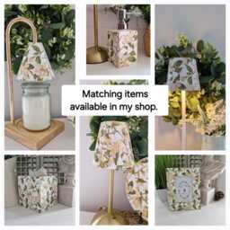 Beautiful Decoupaged White Magnolia Indoor/Outdoor Usb Rechargeable Table Lamp.matching Picture Plate Available.cordless Lamp - thumbnail 4