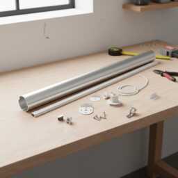 Roller Blinds Kit Heavy Duty - 45mm Tube & Bottom Bar + Full - 60cm-350cm - thumbnail 3