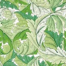 William Morris Acanthus, Arts & Crafts, Leaf Green, Linen Cotton Blend Cushion Cover, Throw Pillow Home Decor - thumbnail 2