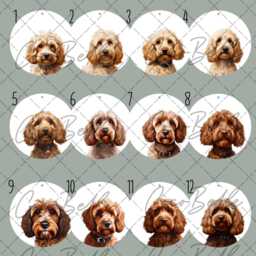 Personalised Cockapoo Bauble, Any Colour Puppy Watercolour Cavapoo Doodle Digital Real Glitter Name Christmas Pet Gift Ideas Lover Owner - thumbnail 2