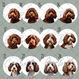 Personalised Cockapoo Bauble, Any Colour Puppy Watercolour Cavapoo Doodle Digital Real Glitter Name Christmas Pet Gift Ideas Lover Owner - thumbnail 3