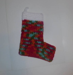 Crochet Stocking, Christmas Ready To Ship - thumbnail 3