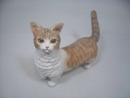 Munchkin Cat Figurine(Walk The Flower Path Custom Coloring Available - thumbnail 1