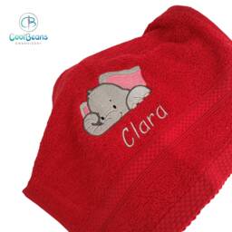 Elephant Towel - Personalised Face Cloth/Hand Bath = Embroidered - thumbnail 3