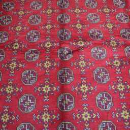 6'6x9'10 Ft Large Red Akhcha Handmade Area Rug, Afghan High Pile Rug Turkmen Bokhara Rug Livingroom Rug, Tribal Bedroom Office - thumbnail 3