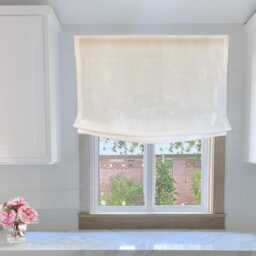 Sheer Linen Relaxed Roman Shade, Custom Window Treatment - thumbnail 4