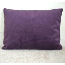 "Velvet Pillow Sham Purple & Silver Cushion Cover With Zip Specks 12X16 Luxury 16"" X 12" - thumbnail 2