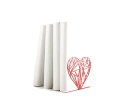 Heart Bookends - My Polygonal Heart