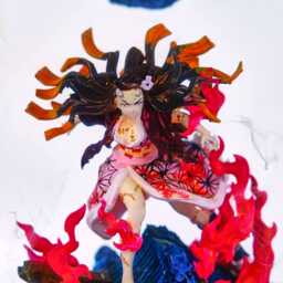 Nezuko Lamp, Demon Hunter-Inspired Wood Resin Lamp, Featuring Iconic Characters For Anime Fans, Birthday Gift, Gift Kid, Valentine - thumbnail 2