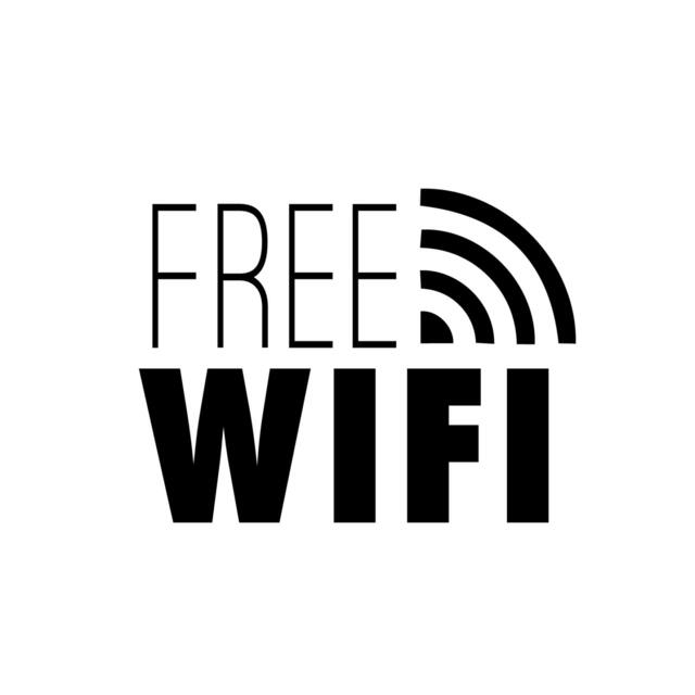 Free Wifi Sign - Wall Decal Custom Vinyl Art Stickers - image 1
