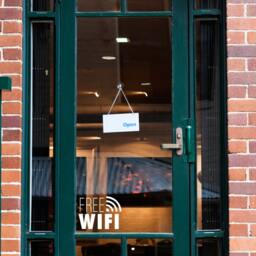 Free Wifi Sign - Wall Decal Custom Vinyl Art Stickers - thumbnail 2