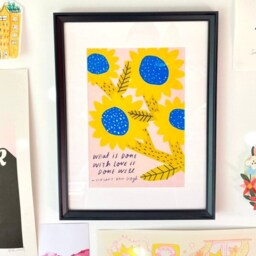 Van Gogh Sunflowers Positive Quote Art Print - Artist Slogan Wall Decor Vangogh Vincent - thumbnail 2