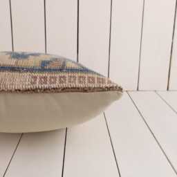 Vintage Turkish Kilim Pillow Cover, Bohemian Cushion - 16x16 - thumbnail 4