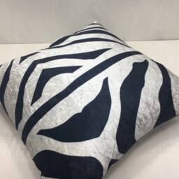 Ikat Velvet Pillow Cover, Handwoven Silk, Modern Home Decor - 20x20 - thumbnail 4