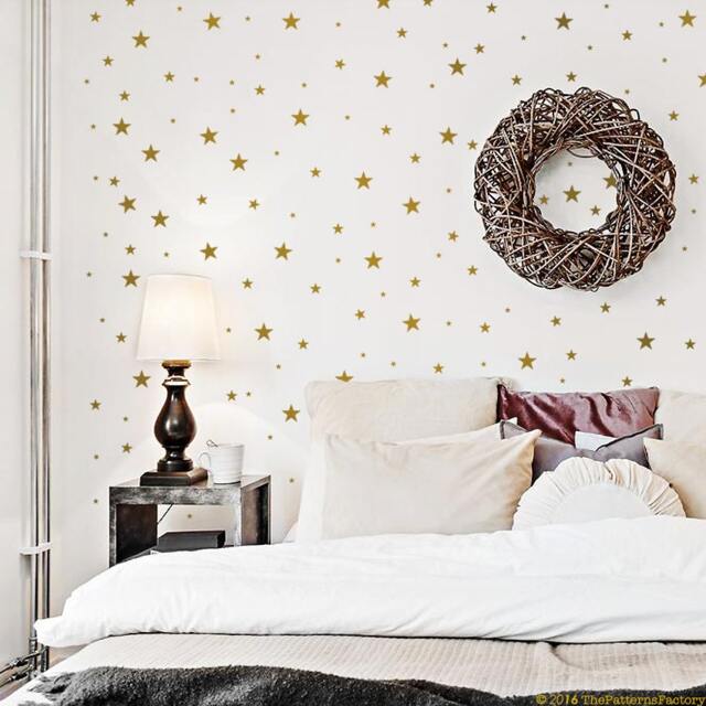 3 Size Mini Star Wall Decal/Small Stars Decal 130 Stars Pattern Kids Room Nursery Home Decor - image 1