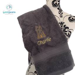 Dog Towels - Cocker Spaniel Personalised - thumbnail 3
