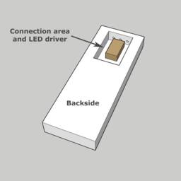 Led Wall Light Amberlight Nero Slim - Oak Lamp - thumbnail 4