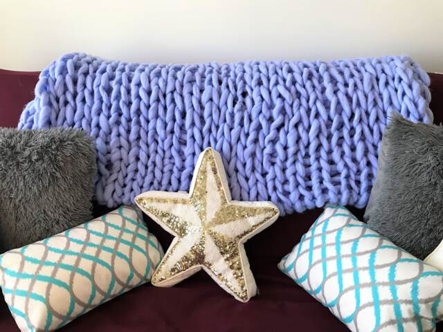 Big Fall Sale Large, Super Chunky, Cozy Merino Wool Knit Blanket - image 1
