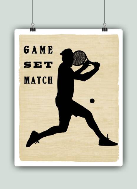 Tennis Art, Print, Decor, Poster, Player Gift, Sport Decoration For School, Center Decor - image 1
