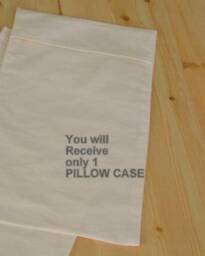 Mac's Lumbar Pillow Case in 100% Cotton Unbleached Muslin, 1 - thumbnail 2