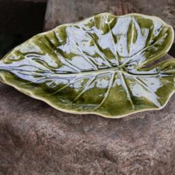 Soap Dish, Ceramic Bowl, Leaf, Handbuilding Techniques, Gift, Bathroom Decor, Green Dish, Ceramics & Pottery - thumbnail 3