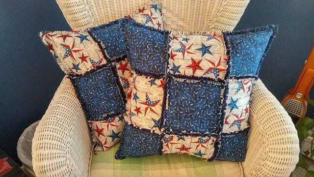 Custom Rag Quilt Pillows - image 1