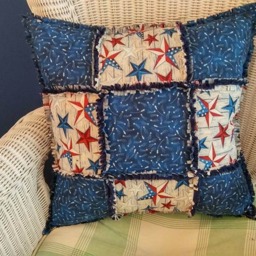 Custom Rag Quilt Pillows - thumbnail 4