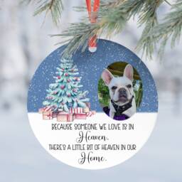 Memory in Heaven Christmas Personalised Photo Dad Mum Son Daughter Dog Gift Present Keepsake Novelty Bauble Tree Xmas - thumbnail 2