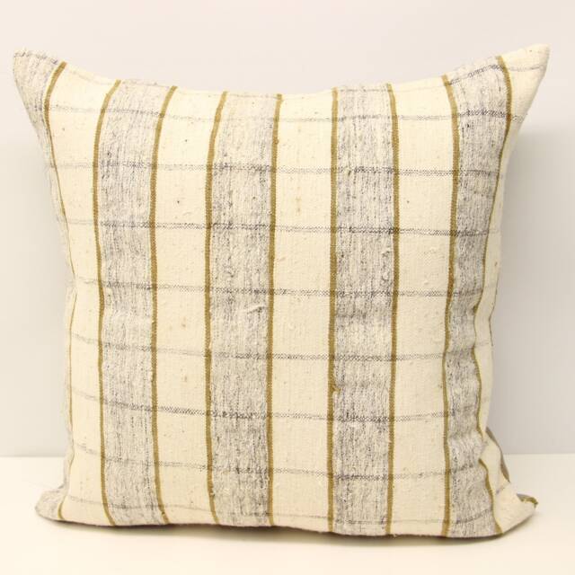 Handmade Wool Kilim Pillow Cover 20x20, Retro Home Decor - image 1