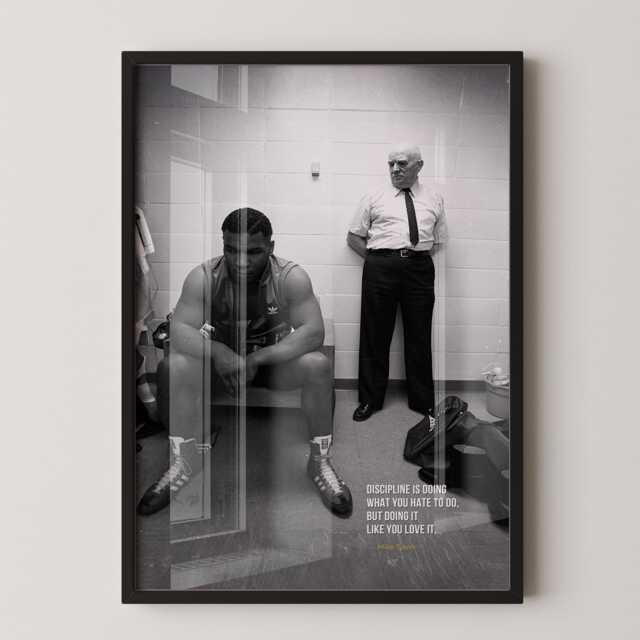 Mike Tyson Motivational Print - Boxing Legend, Gym Wall Art - image 1