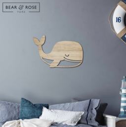 Whale Wall Decor Home - Nursery/Kids Animals Children Room Marine Sealife - thumbnail 1