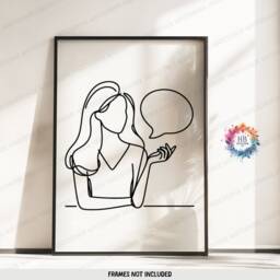 Minimal Speech Therapy Prints - Set Of 3 Wall Art - Slp Office Decor Therapist Line Artwork Room Gifts Posters - thumbnail 3