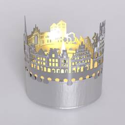 Muenster Skyline Shadow Play Candle Attachment For Magical Room Projection - Perfect Souvenir Fans - thumbnail 4