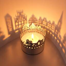 Muenster Skyline Shadow Play Candle Attachment For Magical Room Projection - Perfect Souvenir Fans - thumbnail 3