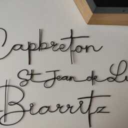 Custom Wire Word, Personalized Metal Wall Message, Decoration, Sticker - thumbnail 4