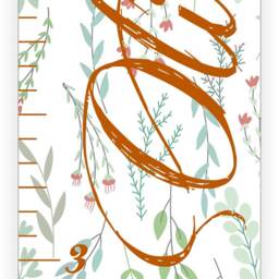 Growth Chart Ruler - Personalized Girl's Growth Chart Nursery Canvas Name Baby Girl - thumbnail 2