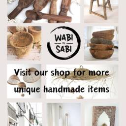 Small Plasterd Paper Mach?? Bowl, Boho, Farmhouse, Rustic, Rural, Gift, Handmade, Ibiza Styl - thumbnail 4