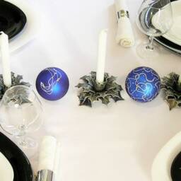 Christmas Candle Holder Star Candle Flower Holiday Decoration Xmas Iron Centerpiece Mantelpiece - thumbnail 2