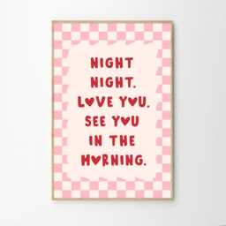 Night Love You See in The Morning Art Canvas Poster, Trendy Wall Art, Apartment Aesthetic Decor, Retro Home Printed Gift - thumbnail 2