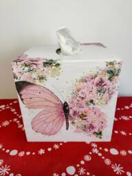 Tissue Box Cover, Napkins Box, Tissue Storage, Wooden Holder, Napkins Holder, Tissue Dispenser, Napkins Dispenser, Decoupage, Home Decor - thumbnail 1