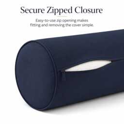Round Shaped Bolster Pillowcase Long Body Support Orthopedic 100% Cotton Pillow Cover in 3 Sizes - thumbnail 2