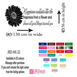 Daisy Flower Wall Decal - Removable Vinyl Art, Home Decor - thumbnail 2
