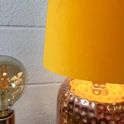 70cm Tall Sunflower Yellow Velvet Slim Cone Lampshade, Conical Fat Lamp Shade - thumbnail 2