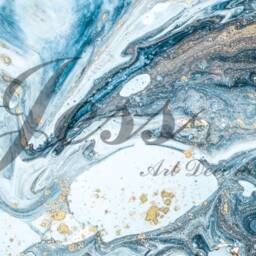 Blue Marble Texture Wallpaper, Swirl Wall Mural, Peel & Stick - thumbnail 3