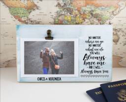 Best Friend Picture Frame, You Will Always Have Me I Personalized, College Going Away Gift, Gift Of Support, Thank - thumbnail 1